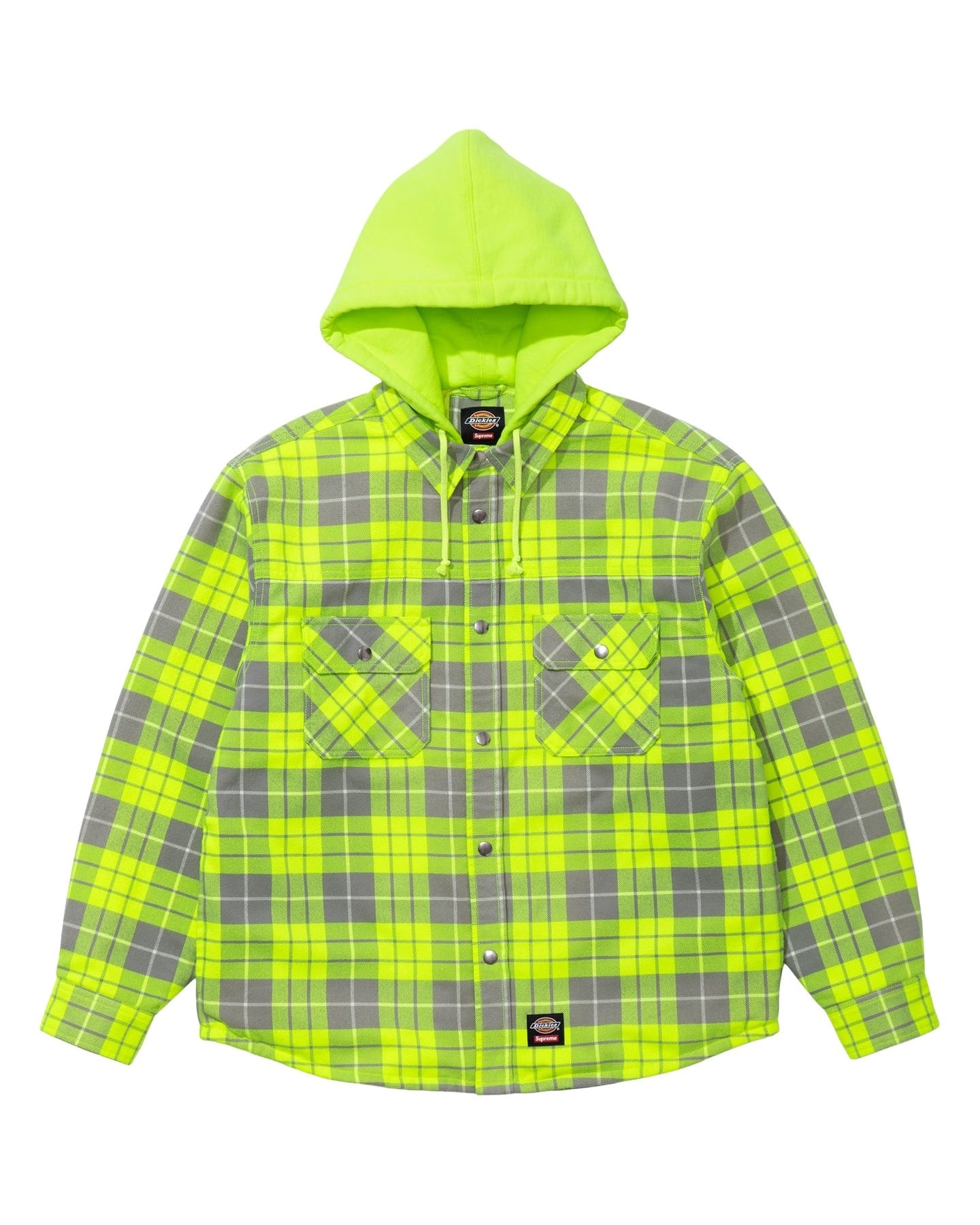 Supreme®/Dickies® Lined Zip Up Hooded Flannel Shirt